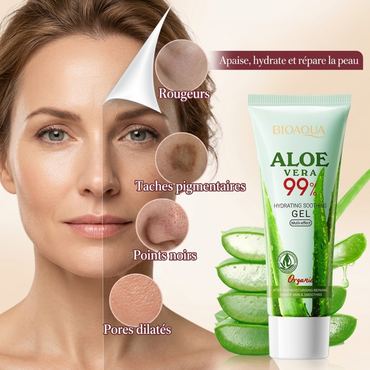 Gel Hydratant Bio à l'Aloé Vera