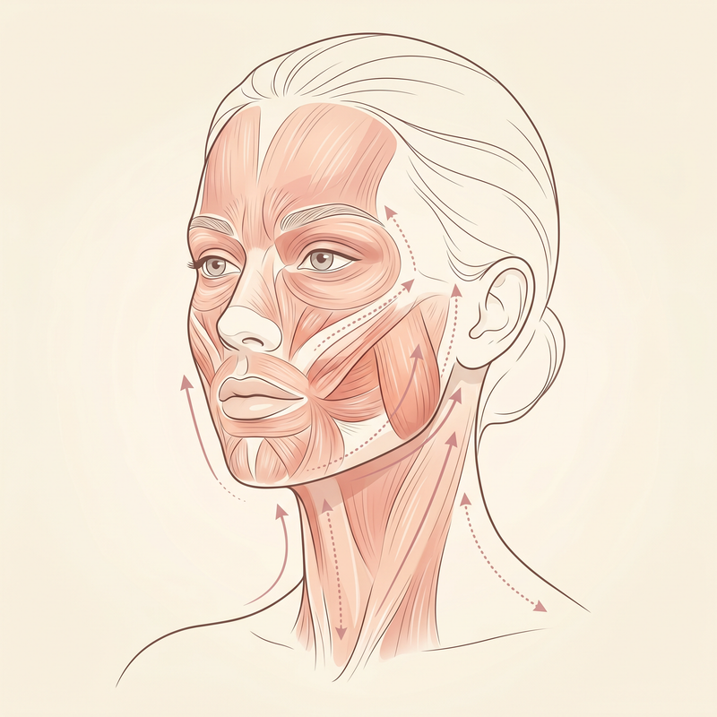 Schéma anatomique du visage